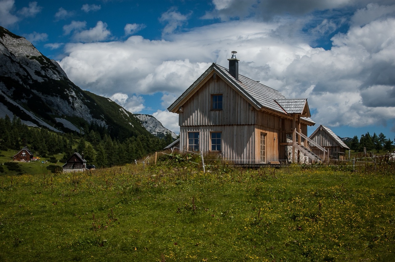 een huis in de almen van oostenrijk