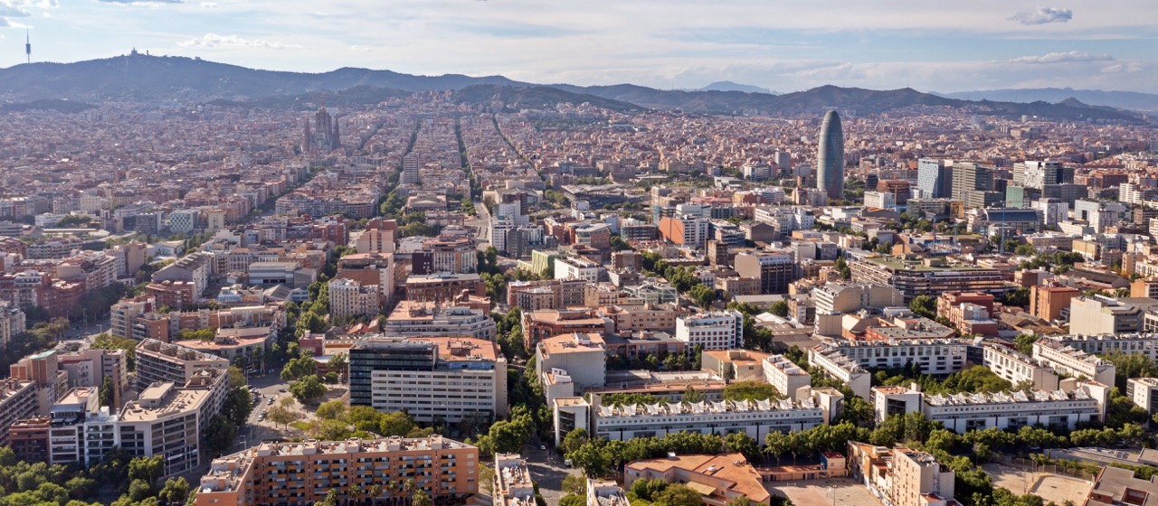 luchtfoto van barcelona